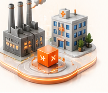 Industry solution cloud illustration