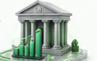 Finance cloud infrastructure illustration